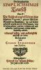 [Gutenberg 33858] • The Adventurous Simplicissimus / being the description of the Life of a Strange vagabond named Melchior Sternfels von Fuchshaim